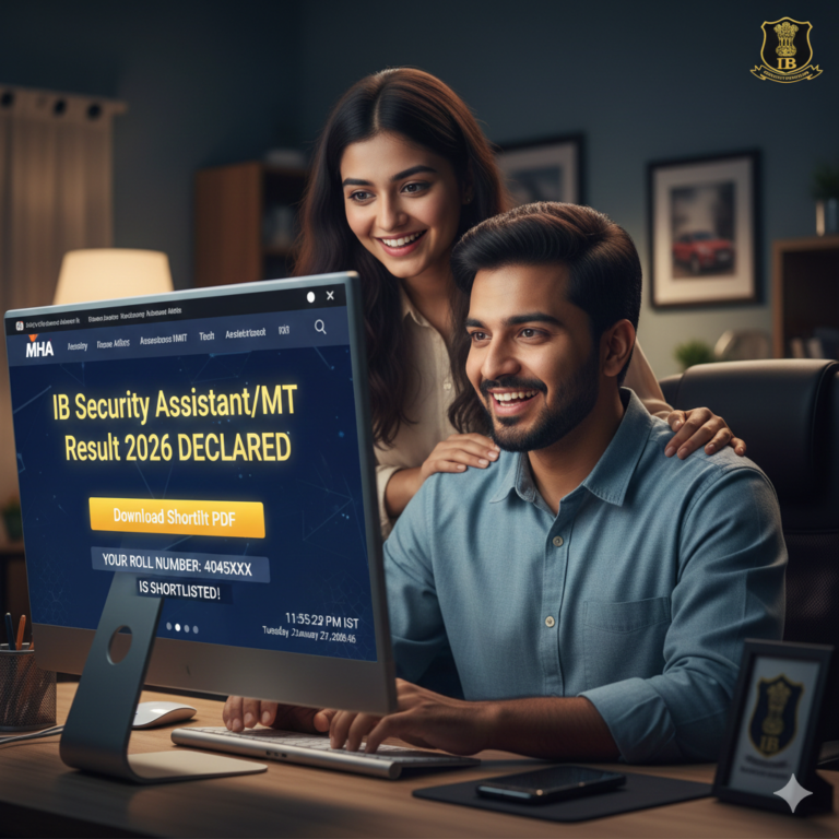 IB Security Assistant/Motor Transport Result 2026: Tier 1 Shortlist for MHA SA MT Released – Check Your Sarkari Result Now!
