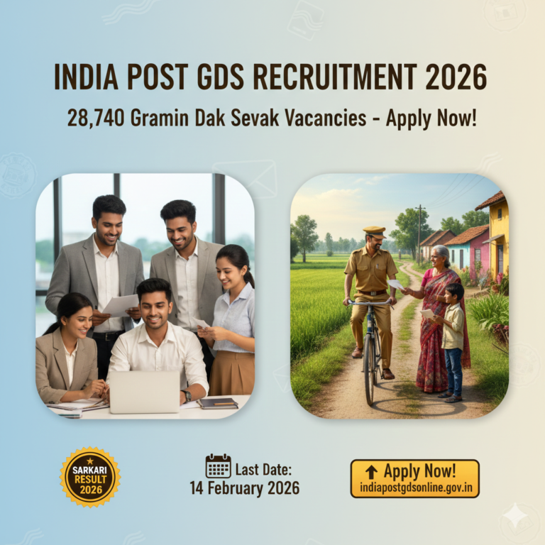 India Post GDS Recruitment 2026: 28,740 Gramin Dak Sevak Vacancies – Apply Now!