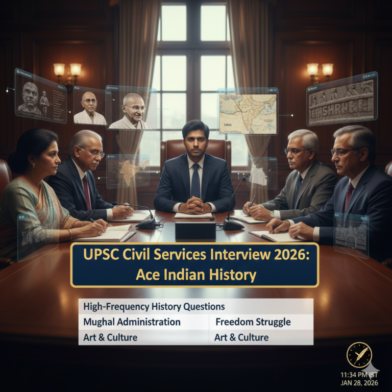 UPSC Civil Services Interview 2026: Ace Indian History – Expert Prep & Success Guide! Bonus Practice Questions !