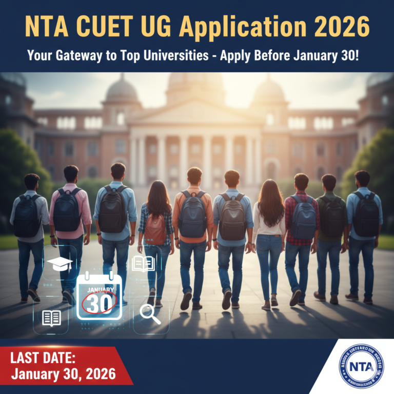 NTA CUET UG Application 2026: Your Gateway to Top Universities – Apply Before January 30!