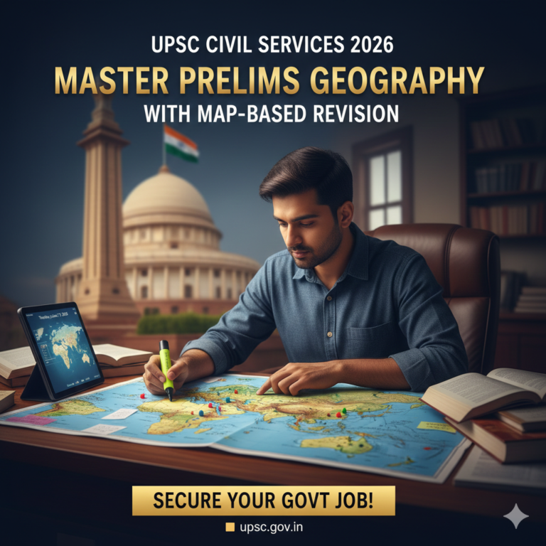 UPSC Civil Services 2026: Master Prelims Geography with Map-Based Revision – Secure Your Govt Job!