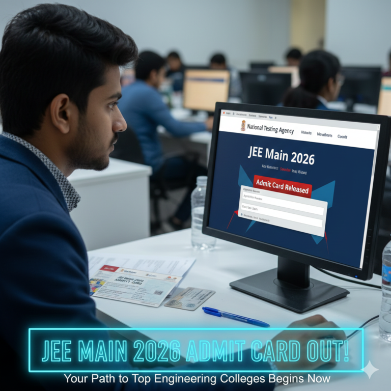 NTA JEE Main 2026: Admit Cards for January 28 & 29 Exams OUT – Your Path to Top Engineering Colleges!