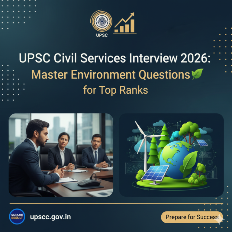 UPSC Civil Services Interview 2026: Master Environment Questions for Top Ranks