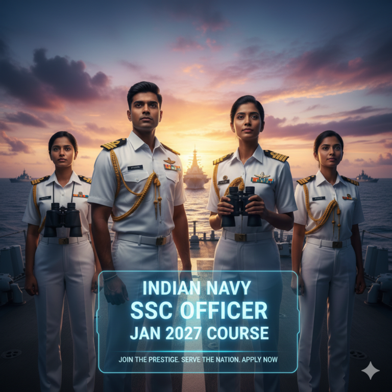 Indian Navy SSC Officer Recruitment 2026: Apply for 260 Posts!