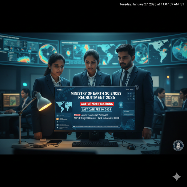 Ministry of Earth Sciences Recruitment 2026: Environmental Outreach Officer Vacancies – Apply Now!