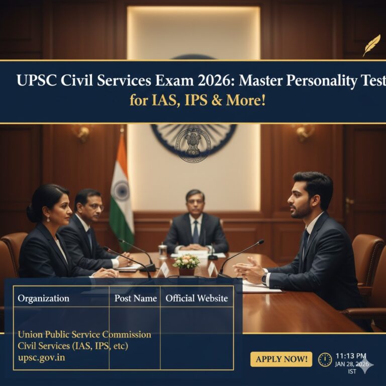 UPSC Civil Services Exam 2026: Master Your Personality Test for IAS, IPS & More!