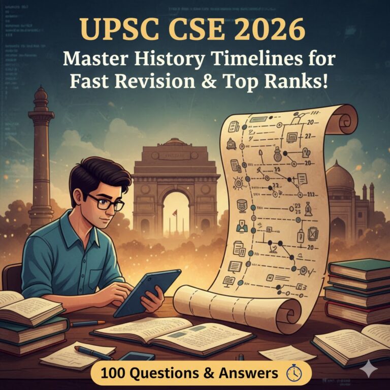 UPSC CSE 2026: Master History Timelines for Fast Revision & Top Ranks!