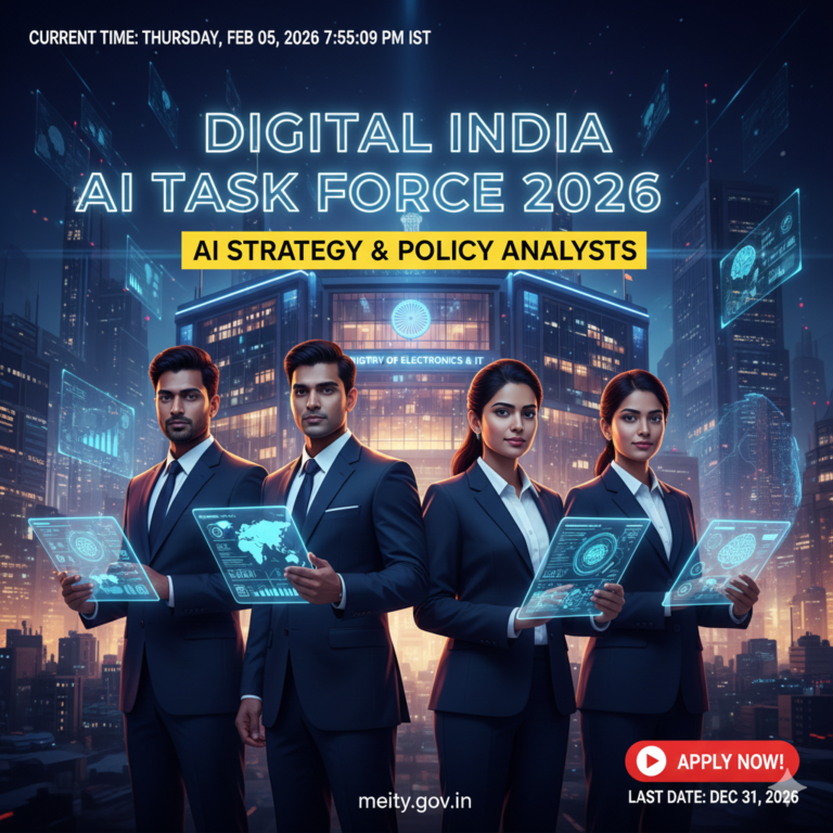 Digital India AI Task Force 2026: Future-Proofing IT Sector – Apply for AI Strategy Roles!