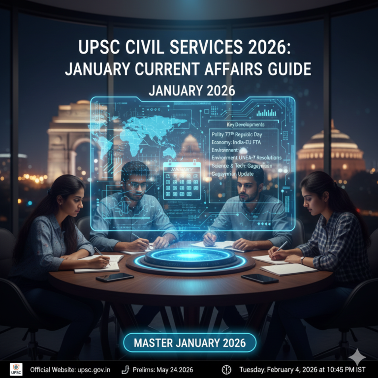 UPSC Civil Services 2026: January Current Affairs – Your Essential Guide to Prelims Success!