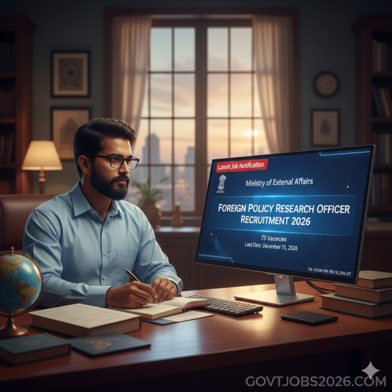 Ministry of External Affairs (MEA) Recruitment 2026: 75 Foreign Policy Research Officer Vacancies Open – Apply Now!