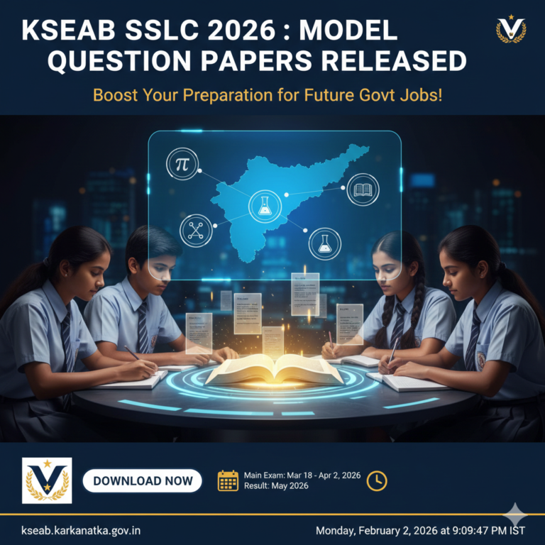 KSEAB SSLC 2026: Model Question Papers Released – Boost Your Preparation for Future Govt Jobs!