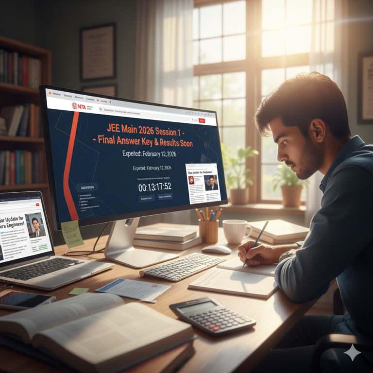 NTA JEE Main 2026: Session 1 Final Answer Key & Results Soon – Major Update for Future Engineers!