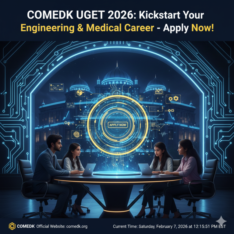 COMEDK UGET 2026: Kickstart Your Engineering & Medical Career – Apply Now!