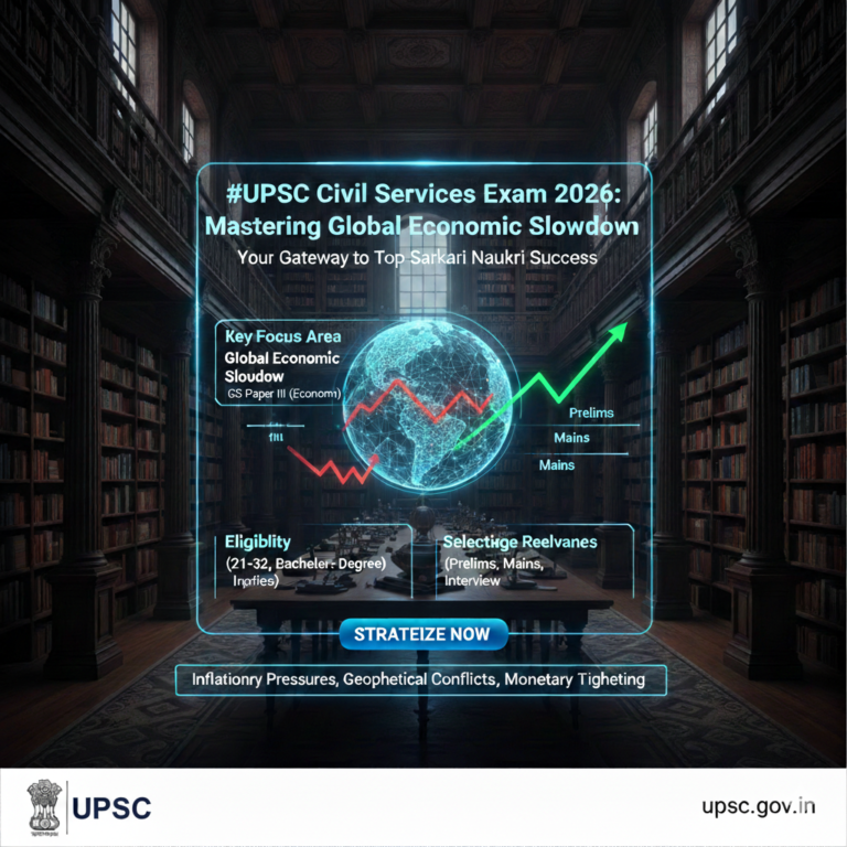 UPSC Civil Services Exam 2026: Mastering Global Economic Slowdown for Top Sarkari Naukri Success