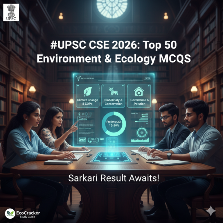 UPSC Civil Services Exam 2026: Master Environment Current Affairs for Top Sarkari Naukri Ranks – Top 50 MCQs Here !