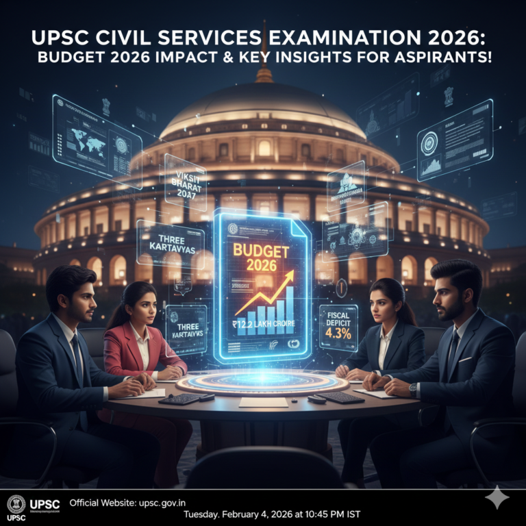 UPSC Civil Services Examination 2026: Budget 2026 Impact & Key Insights for Aspirants!
