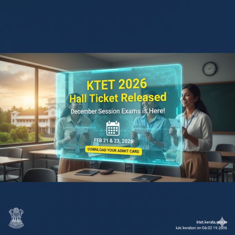 KTET 2026 Hall Ticket Released: Your Admit Card for December Session Exams is Here!