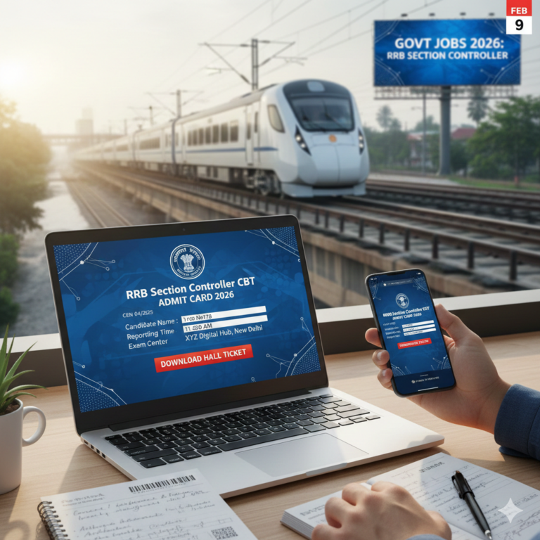 RRB Section Controller Recruitment 2026: Admit Cards OUT for CBT Exams!